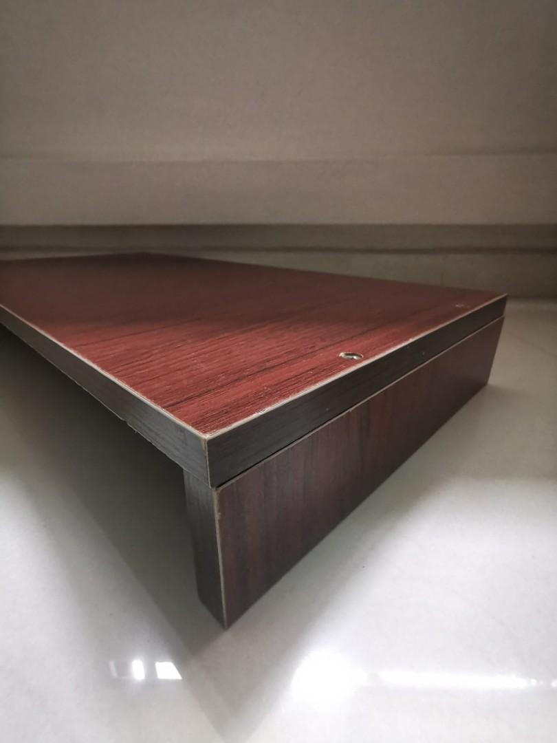 Monitor Stand Riser for Ultrawide Monitor (Brown Teak Color), Mobile ...