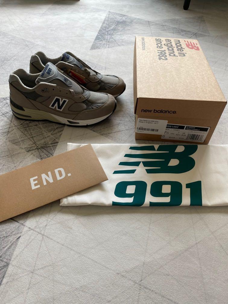 New Balance 991 20th Anniversary M991ANI UK7 US7.5 Men s Fashion Footwear Sneakers on Carousell