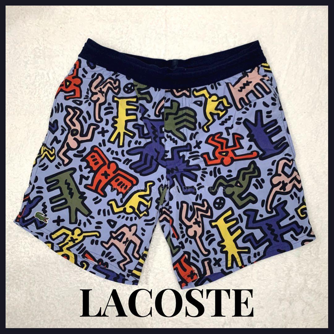 NEW LACOSTE KEITH HARING SHORTS Men s Fashion Bottoms Shorts on Carousell