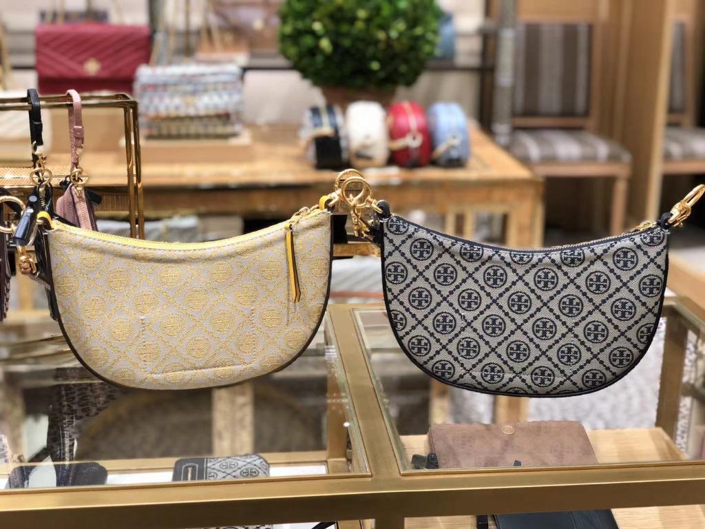 Tory Burch T Monogram Jacquard Double Zip Mini Bag, Luxury, Bags & Wallets  on Carousell