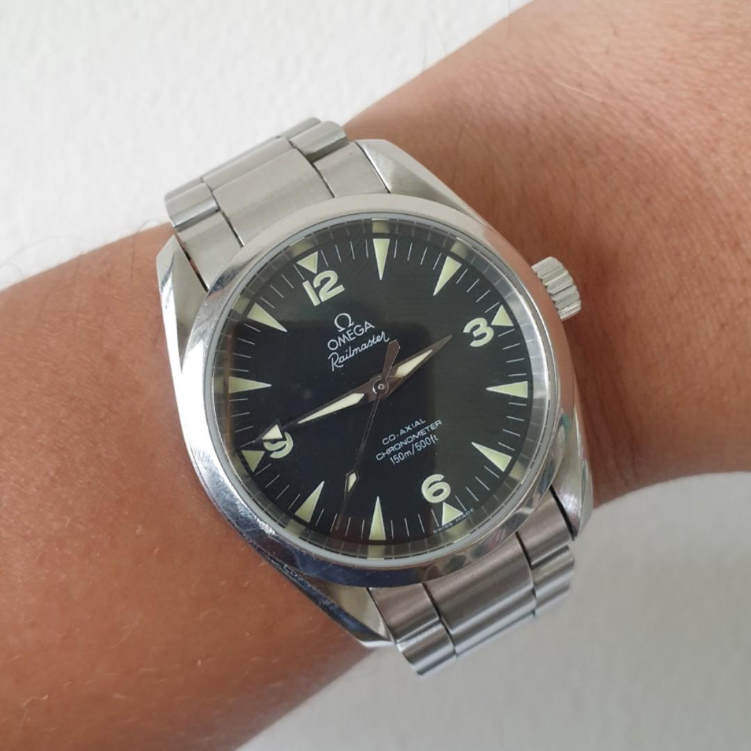 Rare Omega Railmaster Aqua Terra 36mm 