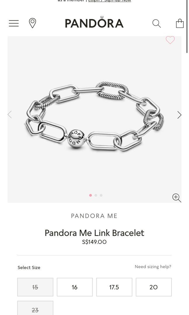 Pandora Me Link Bracelet - size 16