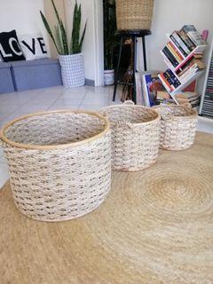Rattan Basket Set of 3