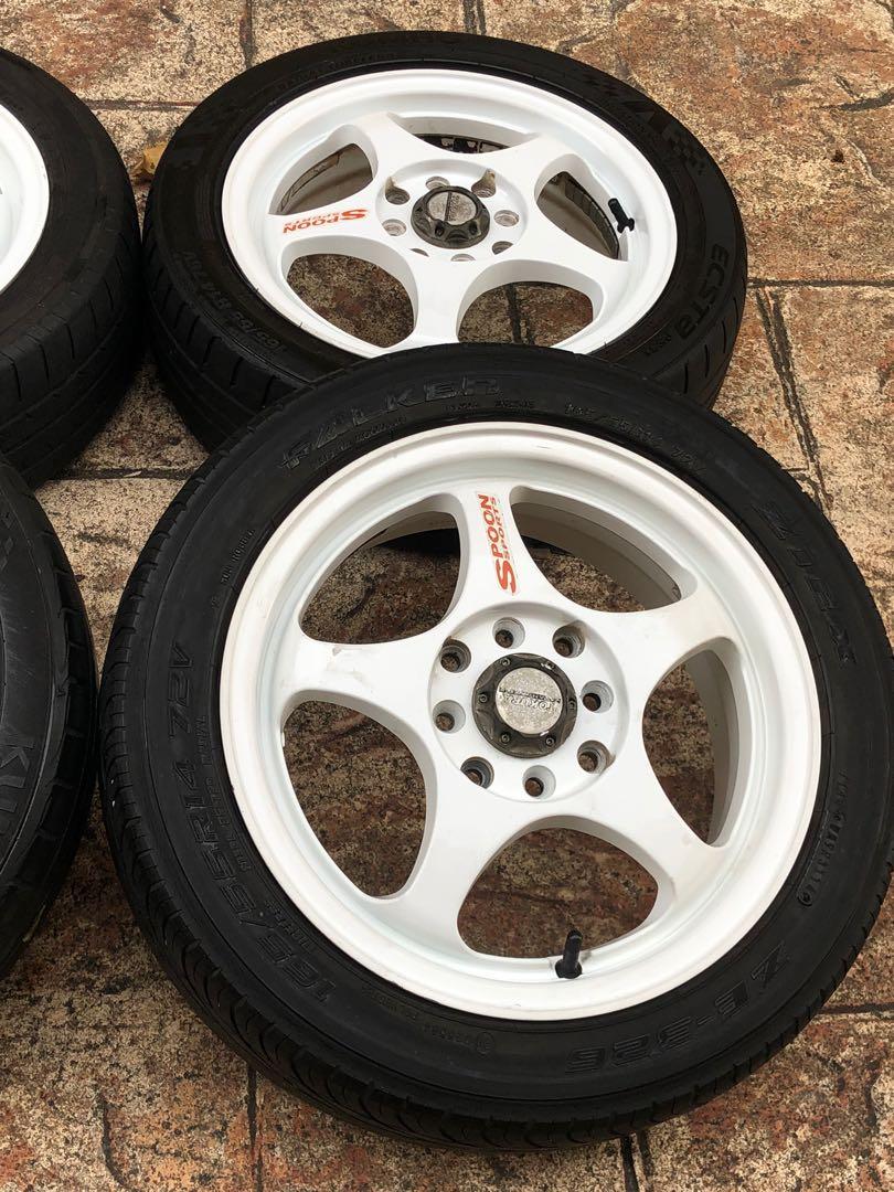 Spoon Rims Fd Rim Spoon 14 inci pcd100/110, Auto Accessories on Carousell