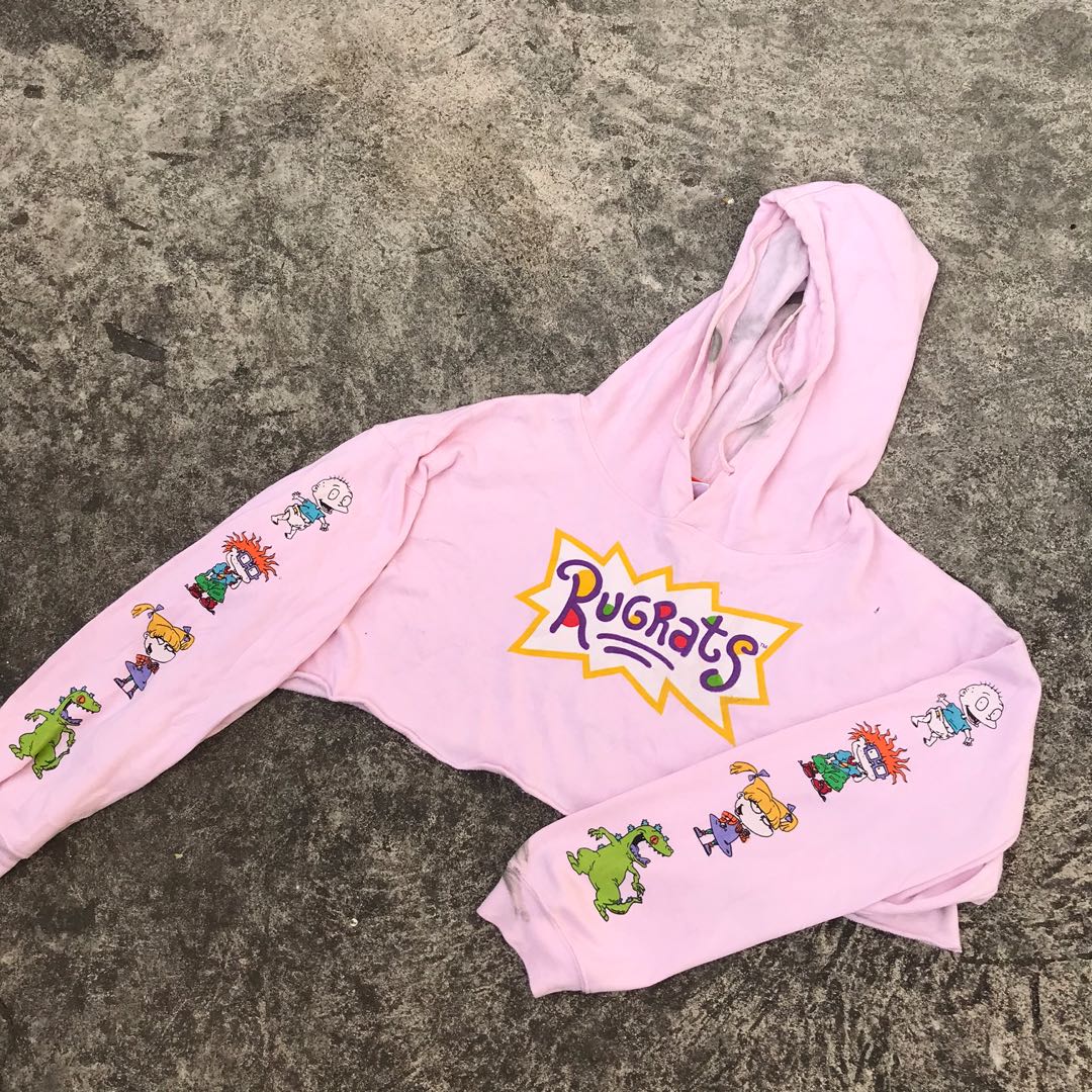 Rugrats crop top hoodie discount