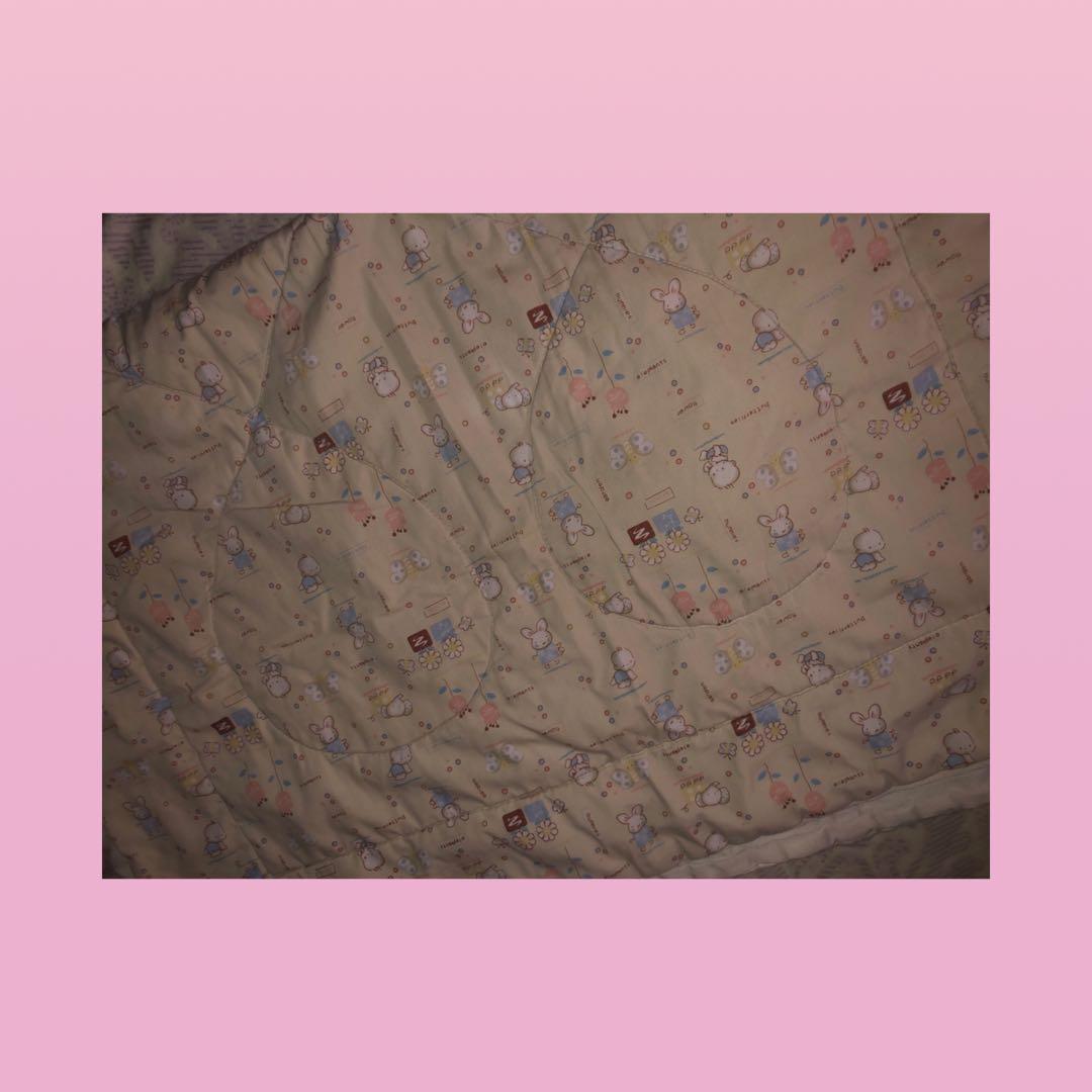 SUPER SALE!!! Baby comforter (Category: Cots & Cribs) located in Marikina City. Submitted by teddiescloset (Listing ID 1072325253, Image 1). Description: GOOD CONDITION. Price posted is last price. All photos are posted (please don’t ask for additional photos). Any flaws will be indicated in the description. I utilize grab and lalamove - don’t ask me to book another courier. You may book your preferred courier as long as door to door pick up..