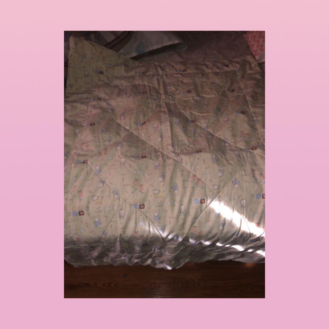 SUPER SALE!!! Baby comforter (Category: Cots & Cribs) located in Marikina City. Submitted by teddiescloset (Listing ID 1072325253, Image 2). Description: GOOD CONDITION. Price posted is last price. All photos are posted (please don’t ask for additional photos). Any flaws will be indicated in the description. I utilize grab and lalamove - don’t ask me to book another courier. You may book your preferred courier as long as door to door pick up..