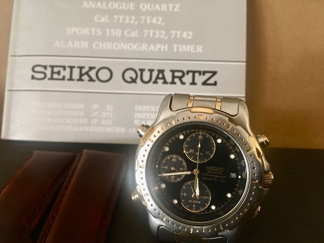 SEIKO 7T32 Analogue Quartz, Men's Fashion, Watches & Accessories, Watches  on Carousell