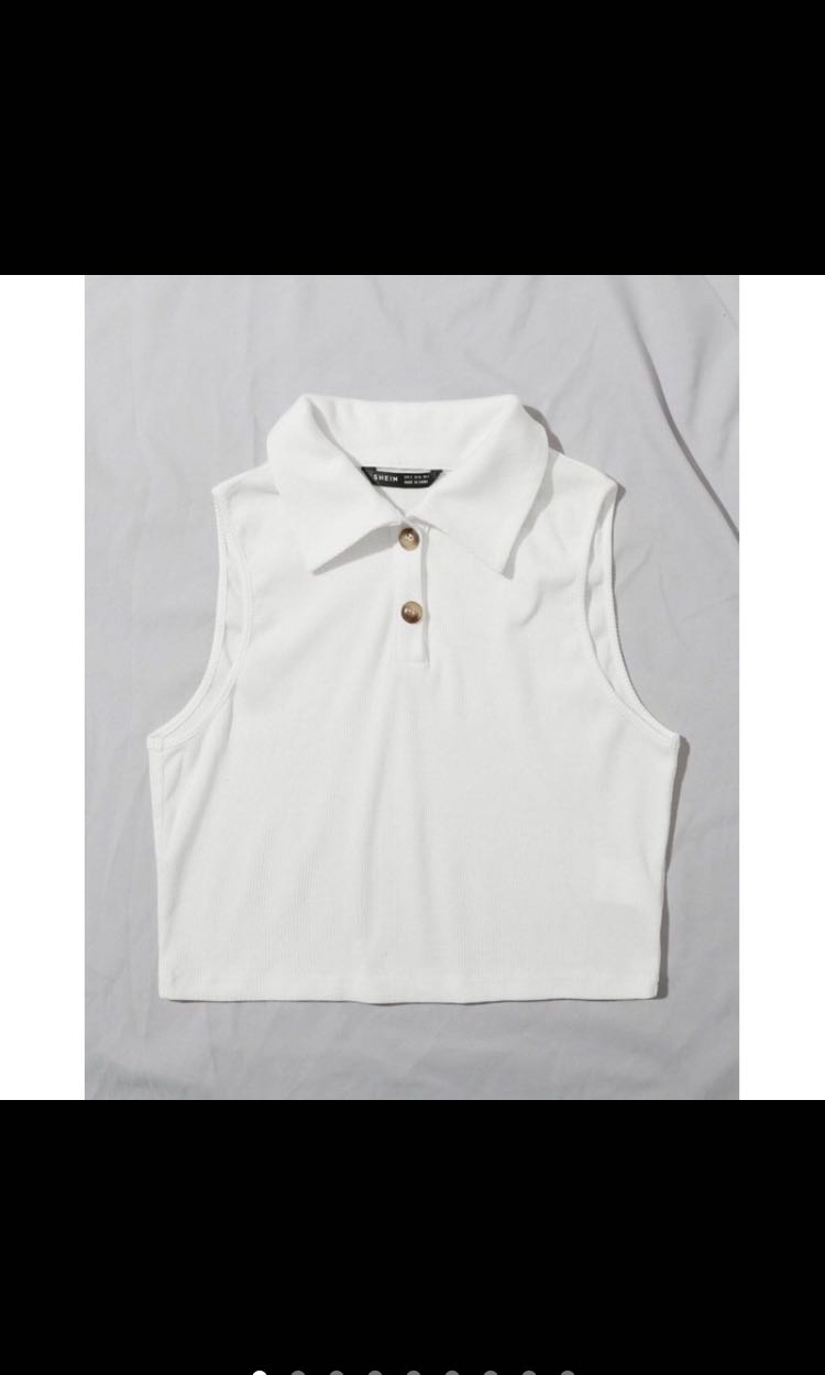 Shein Button Half Placket Rib Knit Tank Top Women S Fashion Tops Others Tops On Carousell Shein Button Half Placket Rib Knit Tank Top Women S Fashion Tops Others Tops On Carousell