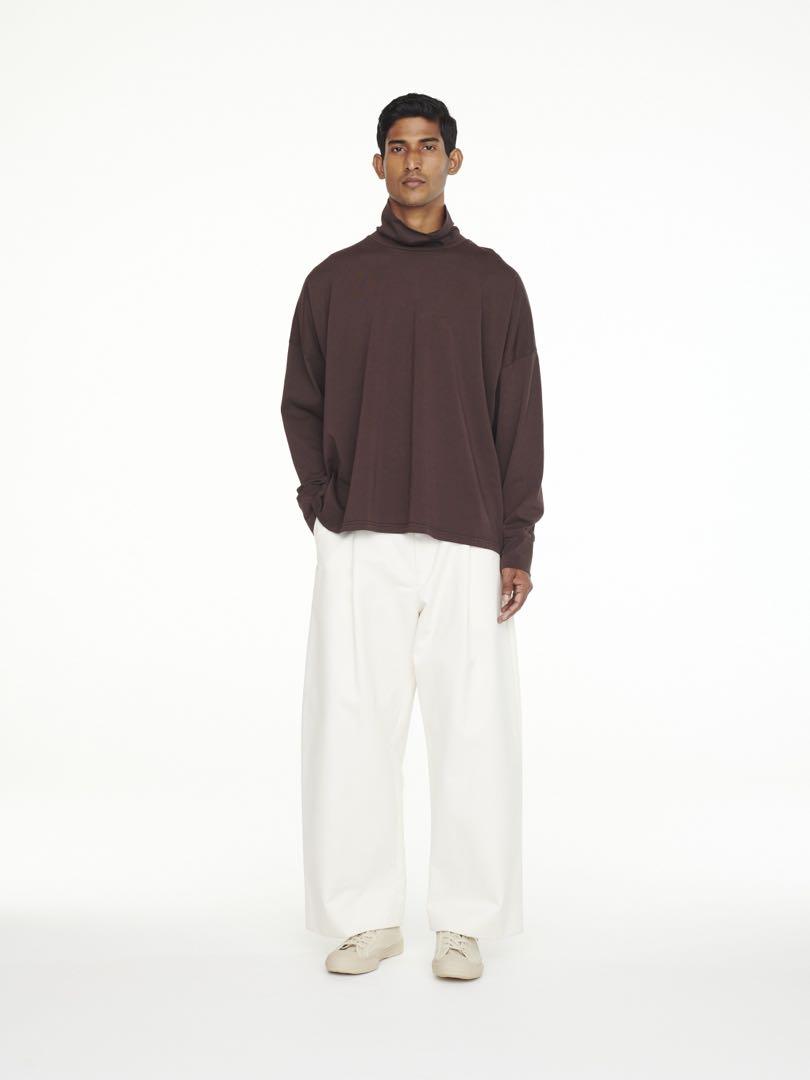 STUDIO NICHOLSON Milk Sorte Volume Pleat Pants, 男裝, 褲＆半截裙