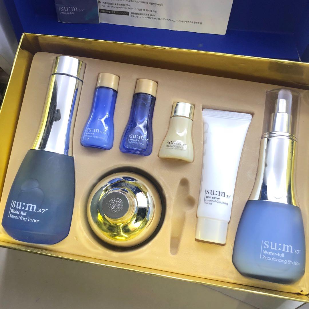 SU:M37 Water Full Special Set 呼吸水分驚喜系列水漾長效補水(7件) 套裝, 美容＆化妝品, 健康及美容- 皮膚護理,  面部- 面部護理- Carousell