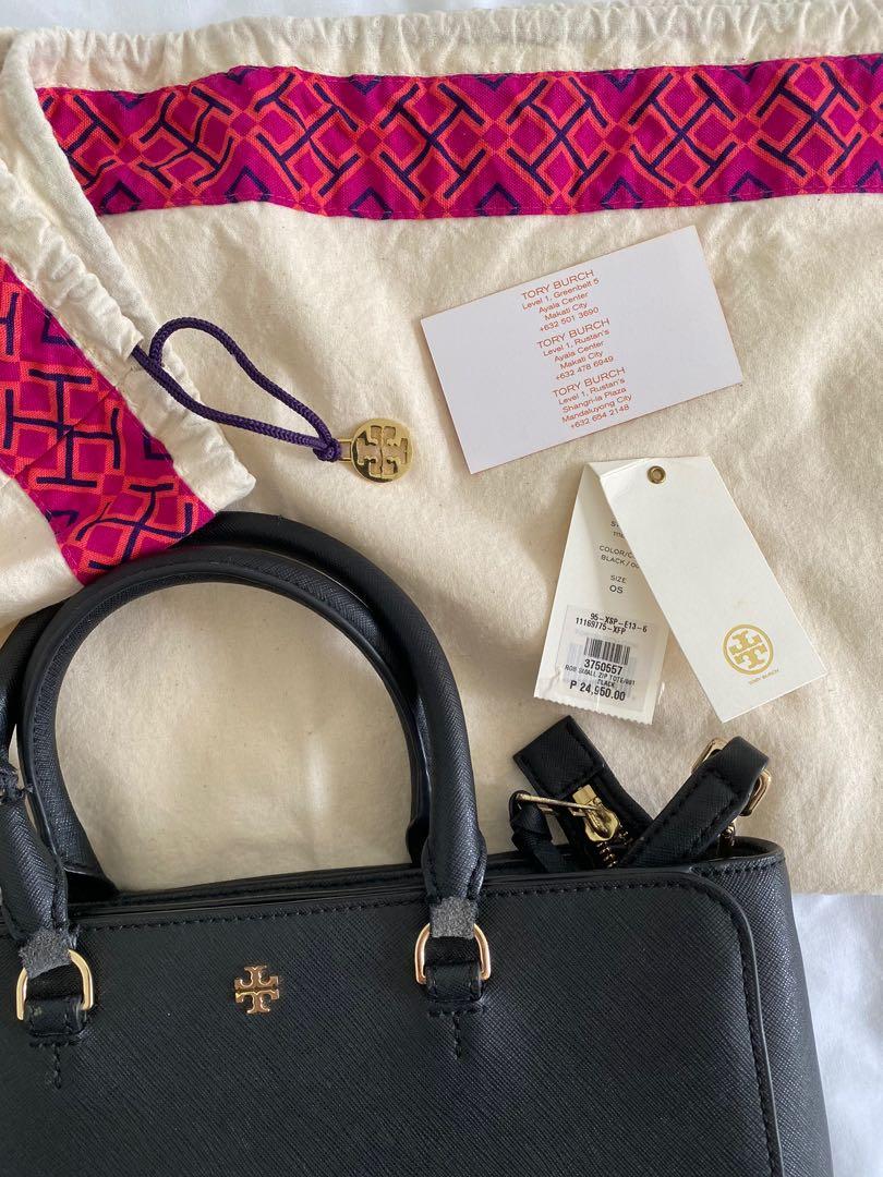 Tory Burch Robinson Small Zip Tote, Luxury, Bags & Wallets on Carousell