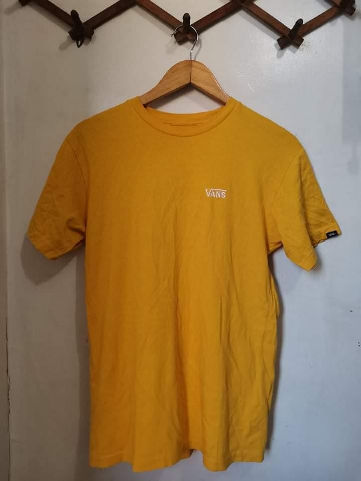 Vans shirt mustard Men s Fashion Tops Sets Tshirts Polo