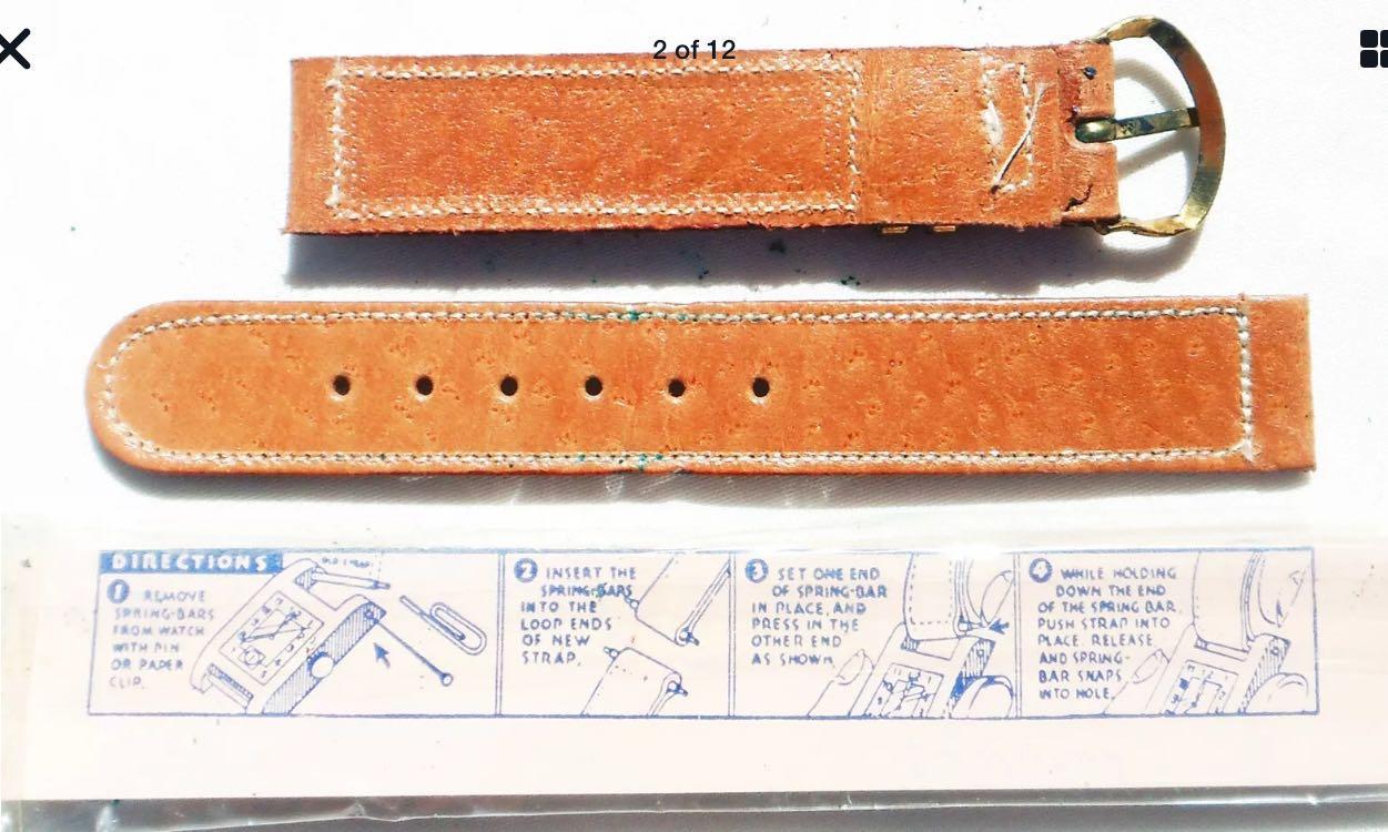 Vintage leather watch bands, Women's Fashion, Watches & Accessories