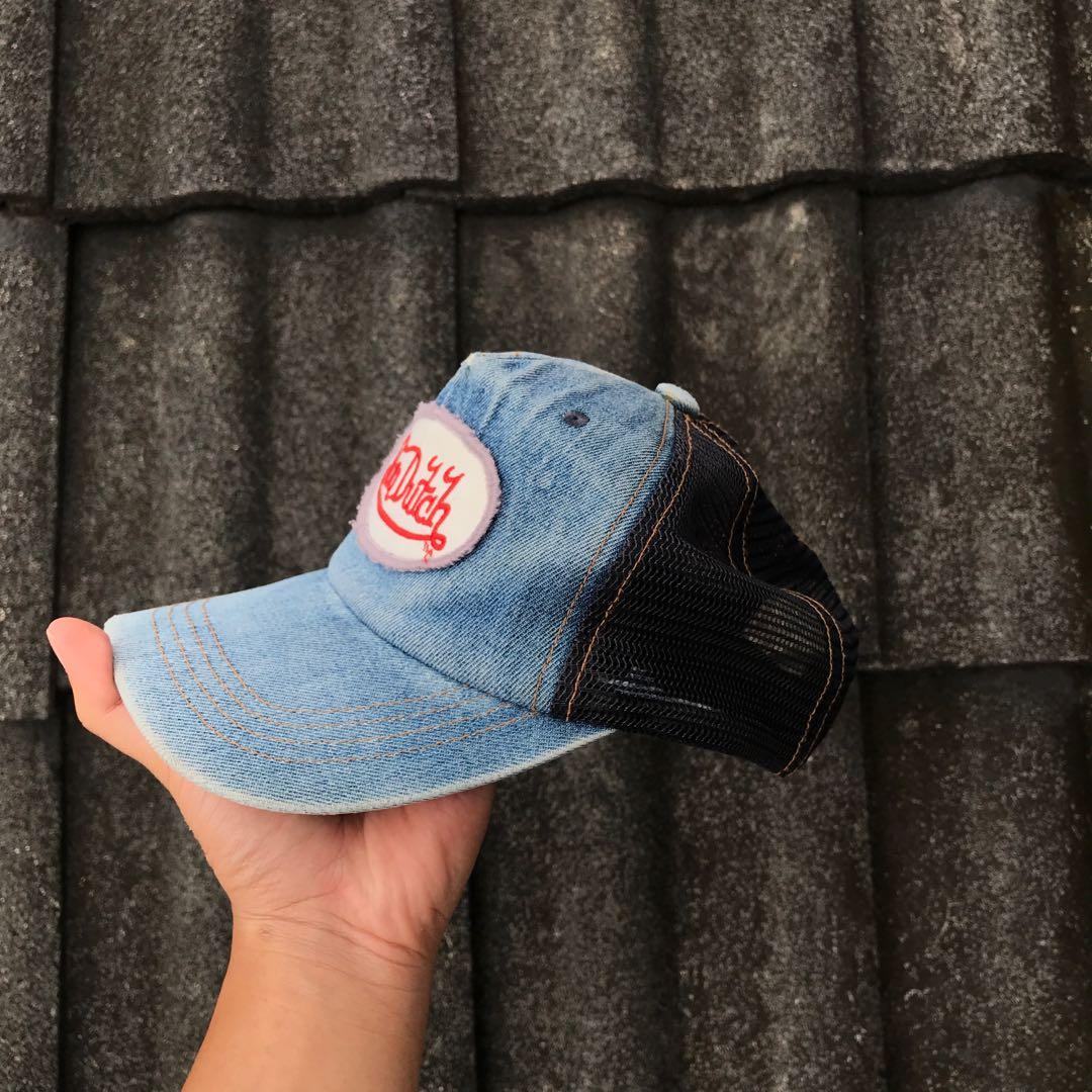 Vtg Von Dutch Denim Trucker Hats 