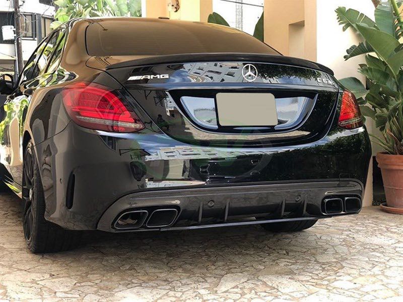 W205 c63 rear diffuser top