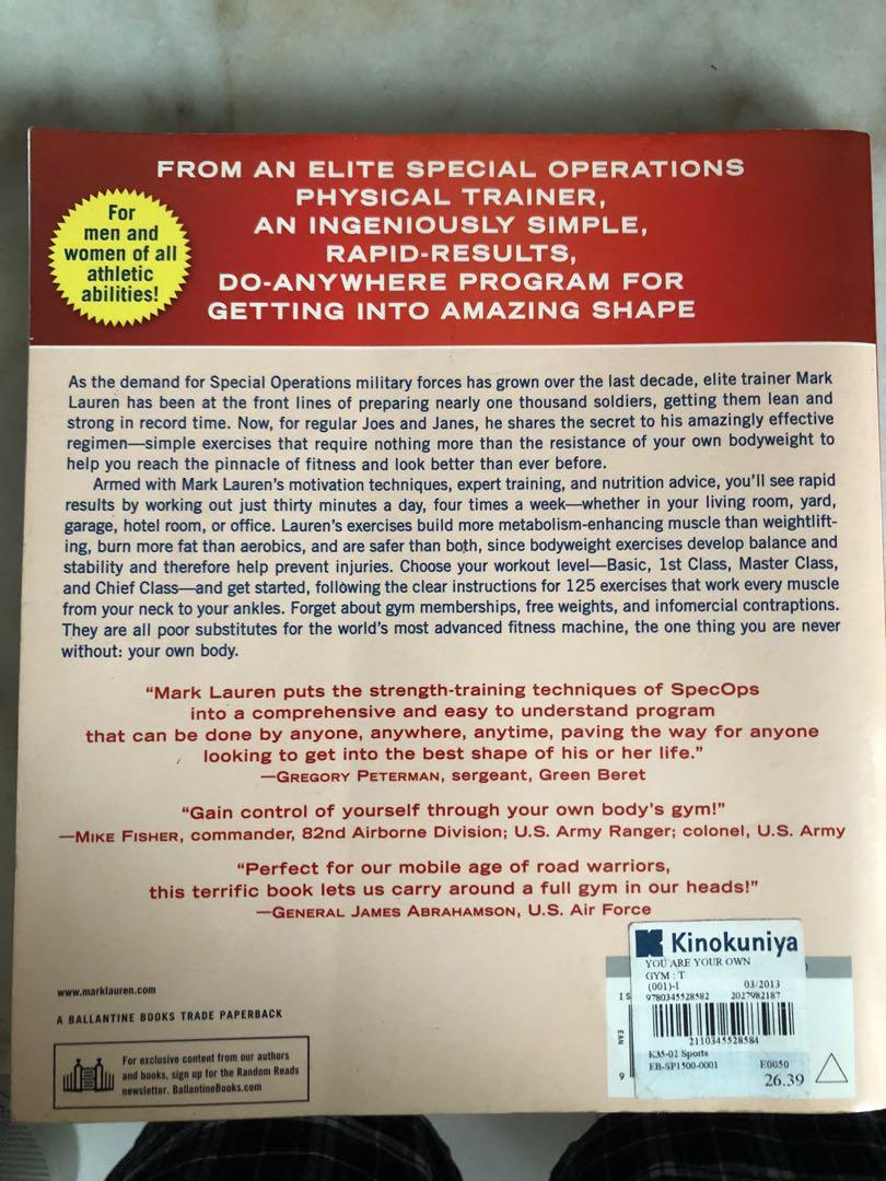 You are your own gym mark lauren Hobbies Toys Books Magazines Fiction Non Fiction on Carousell