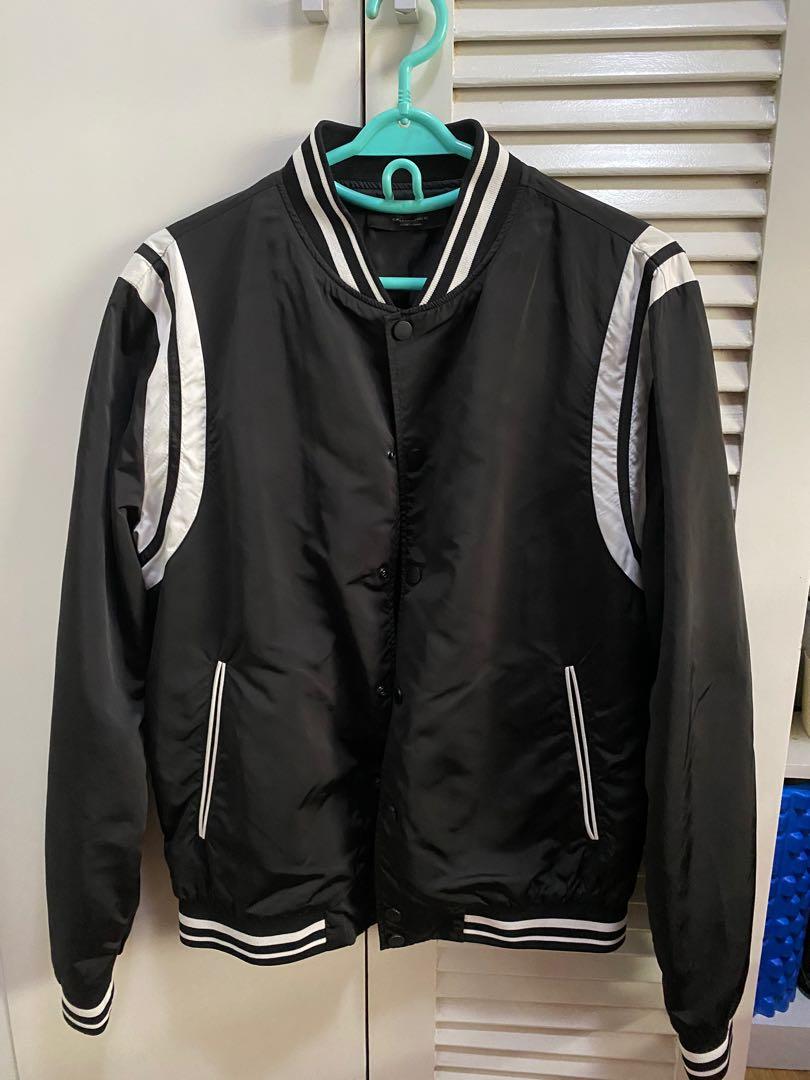 Zara varsity jacket black clearance