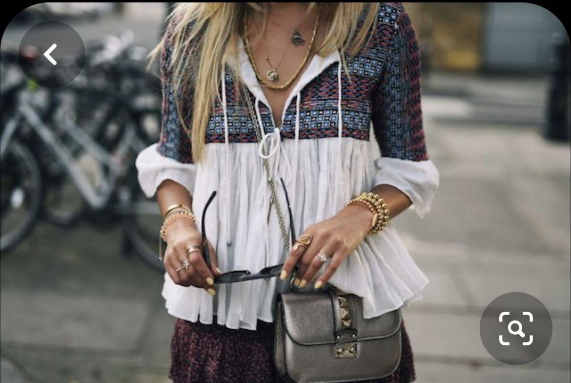 Zara Boho Embroidered Embellished Jacket Women s Fashion Coats Jackets and Outerwear on Carousell
