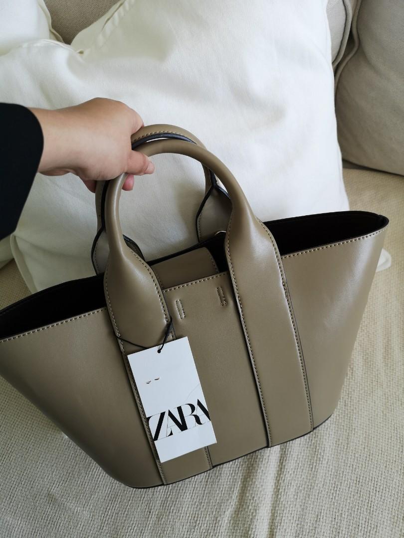 Zara rigid tote bag outlet