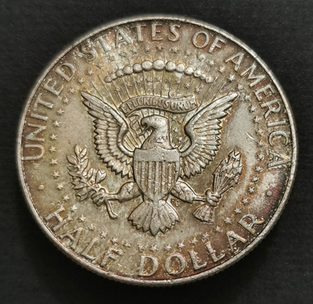 包漿銀幣]1964年美國50美仙硬幣一枚, 興趣及遊戲, 收藏品及紀念品, 錢幣- Carousell