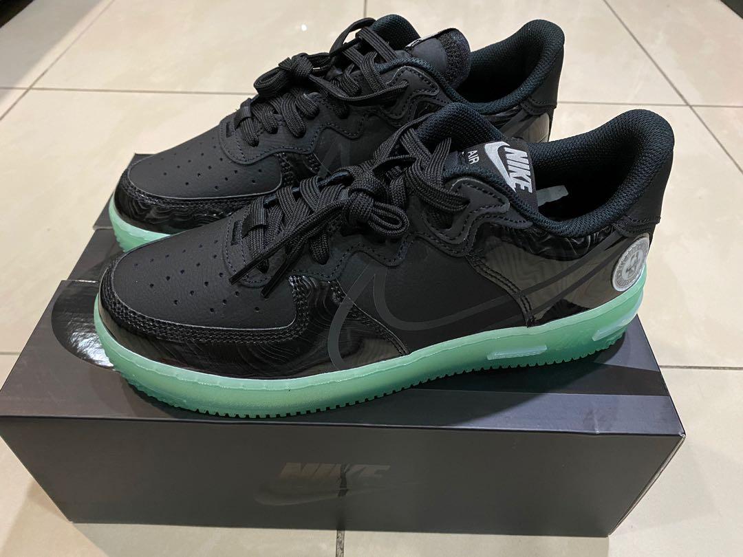 Nike air force 1 react barely green clearance