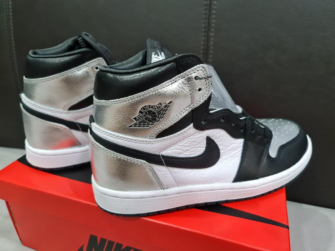 aj1 high silver toe