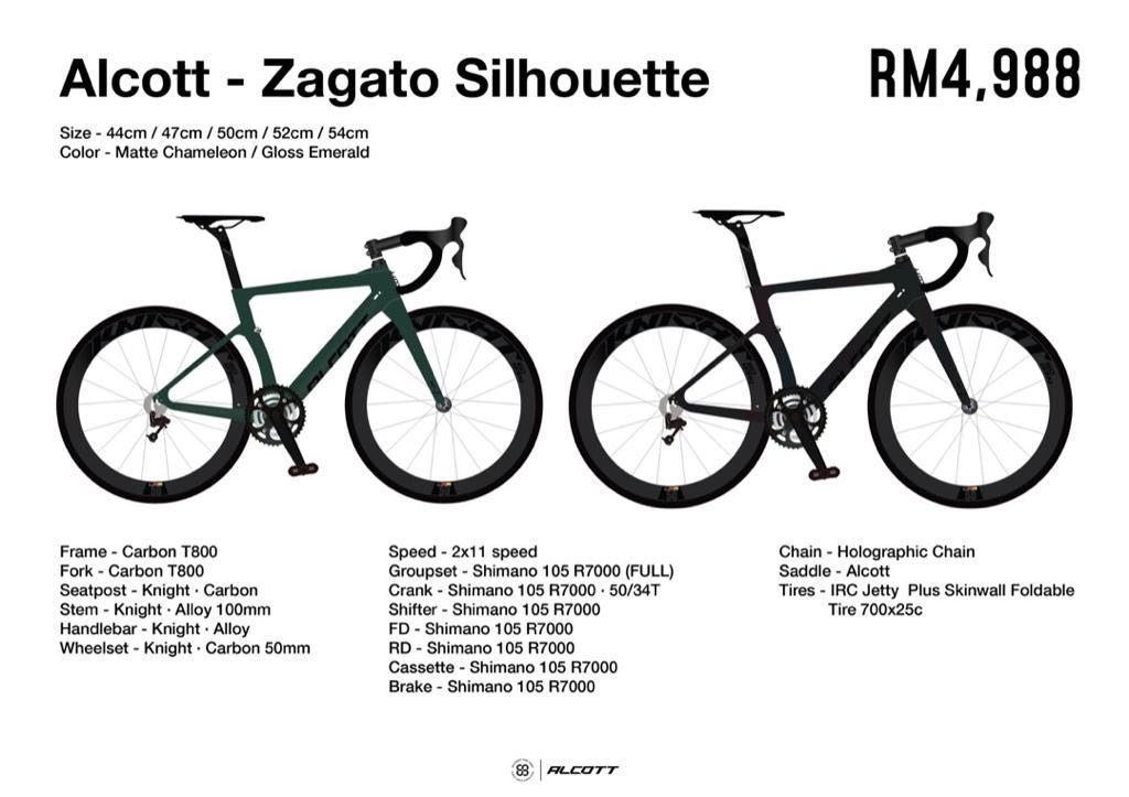 alcott zagato weight