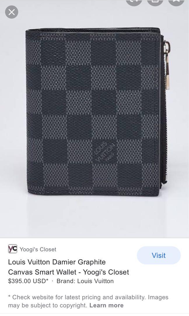 Louis Vuitton Damier Graphite Canvas Smart Wallet - Yoogi's Closet
