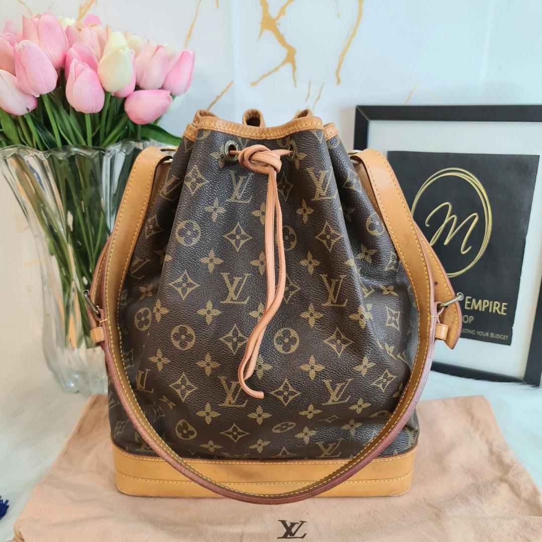 Authentic louis vuitton Noe Bucket bag GM size monogram, Luxury, Bags &  Wallets on Carousell