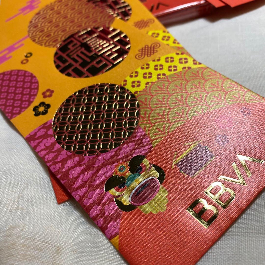 BBVA 西班牙外換銀行利是封一包20個包郵, 興趣及遊戲, 手作＆自家設計, 文具- Carousell