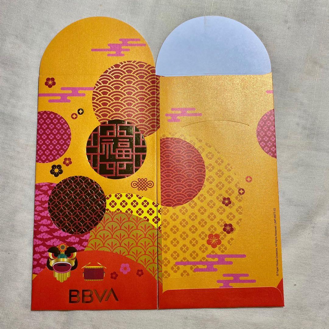 BBVA 西班牙外換銀行利是封一包20個包郵, 興趣及遊戲, 手作＆自家設計, 文具- Carousell
