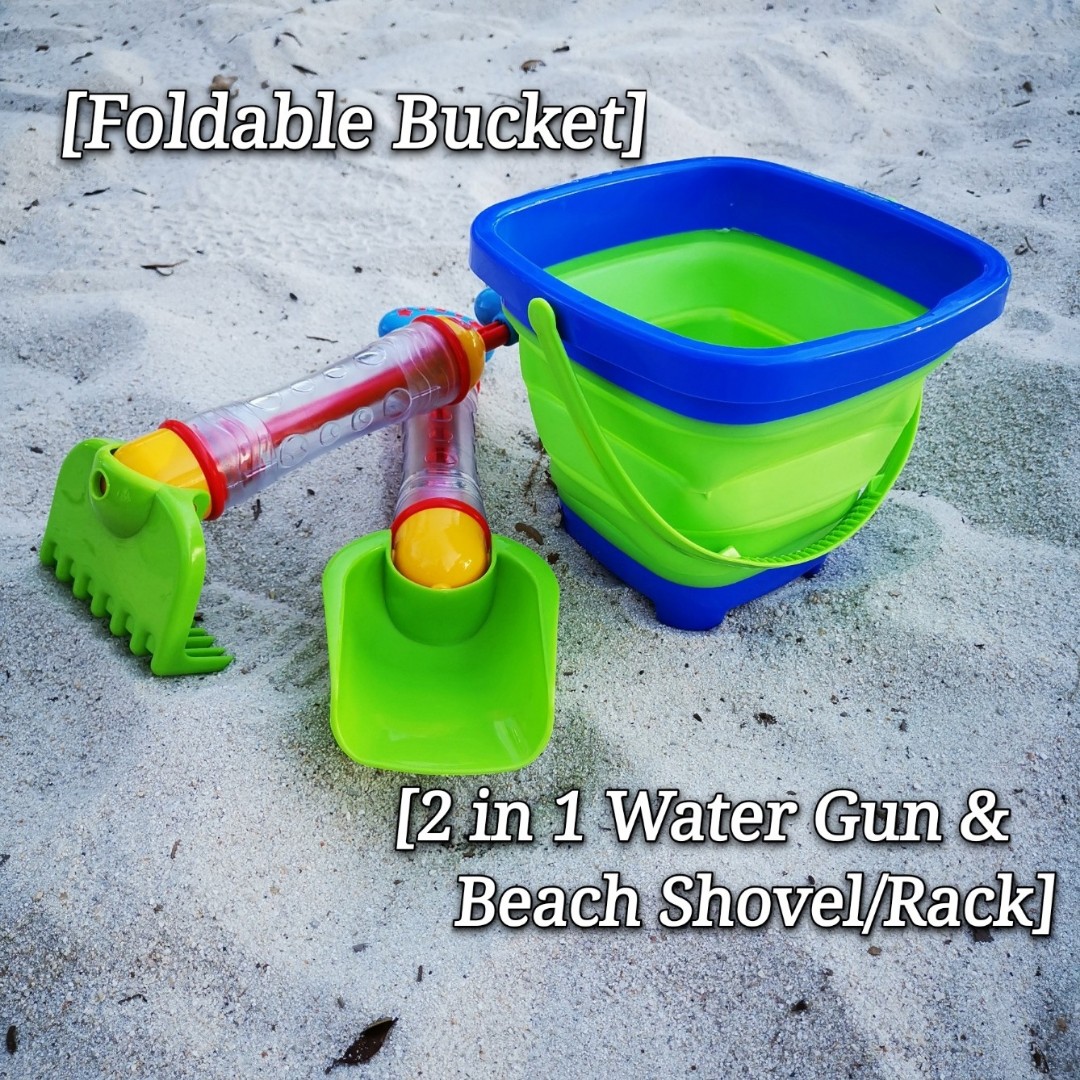 Beach Sand Toys Water Gun Toys Beach Pails & Shovels Rack Set Beach