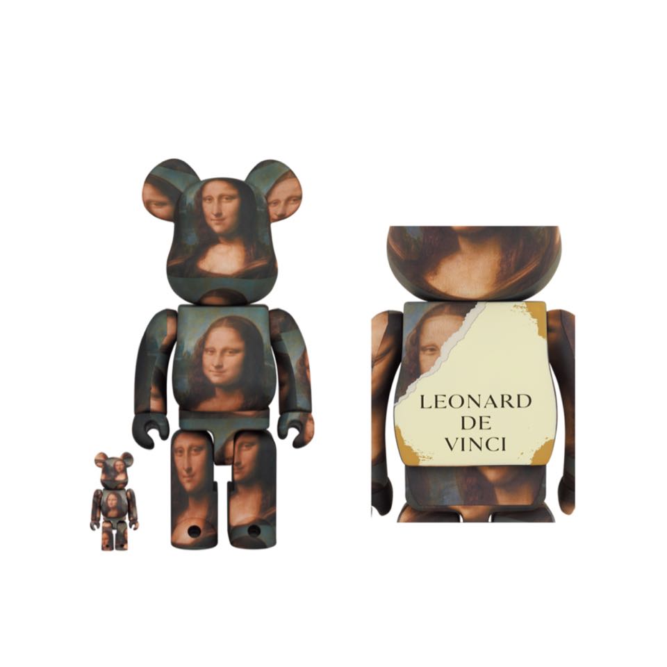 BEARBRICK LEONARD DE VINCI Mona Lisa 400+100％, Hobbies & Toys