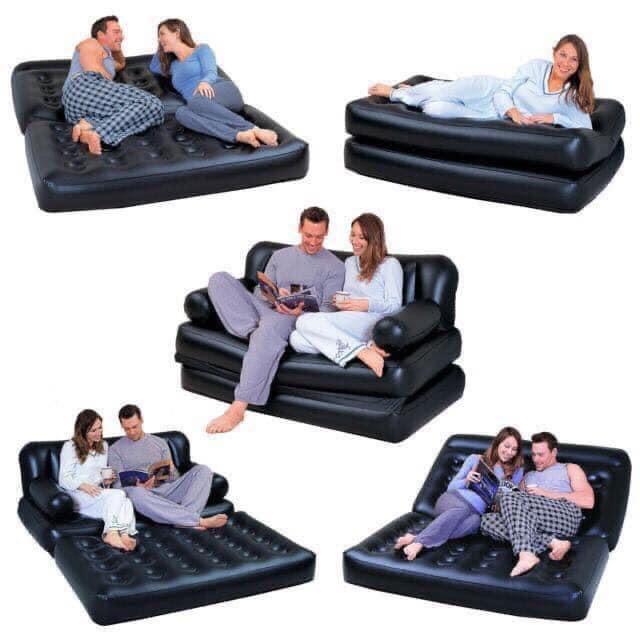 Bestway 5 In 1 Inflatable Sofa Air Bed Couch Free Pump Furniture Home Living Sofas On Carou Inflatable Sofa Air Bed Couch Free Pump, Bestway Inflatable Sofa Bed Review