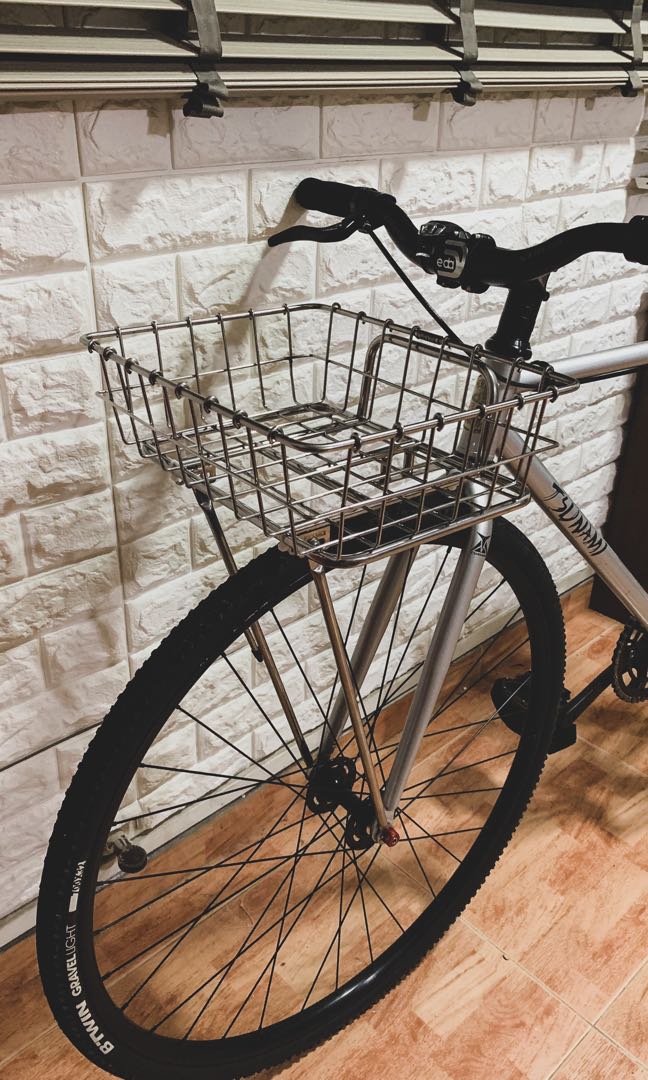 Bicycle front top basket rack