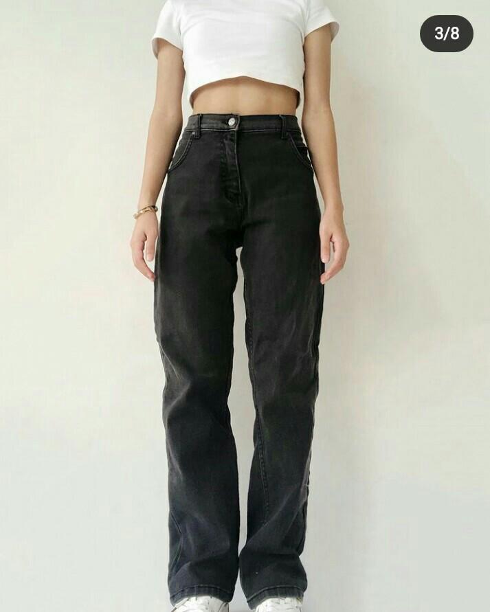 black baggy jeans