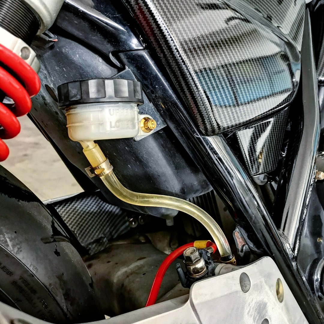 Brake reservoir hose Tygon clear Brembo, Motorcycles, Motorcycle