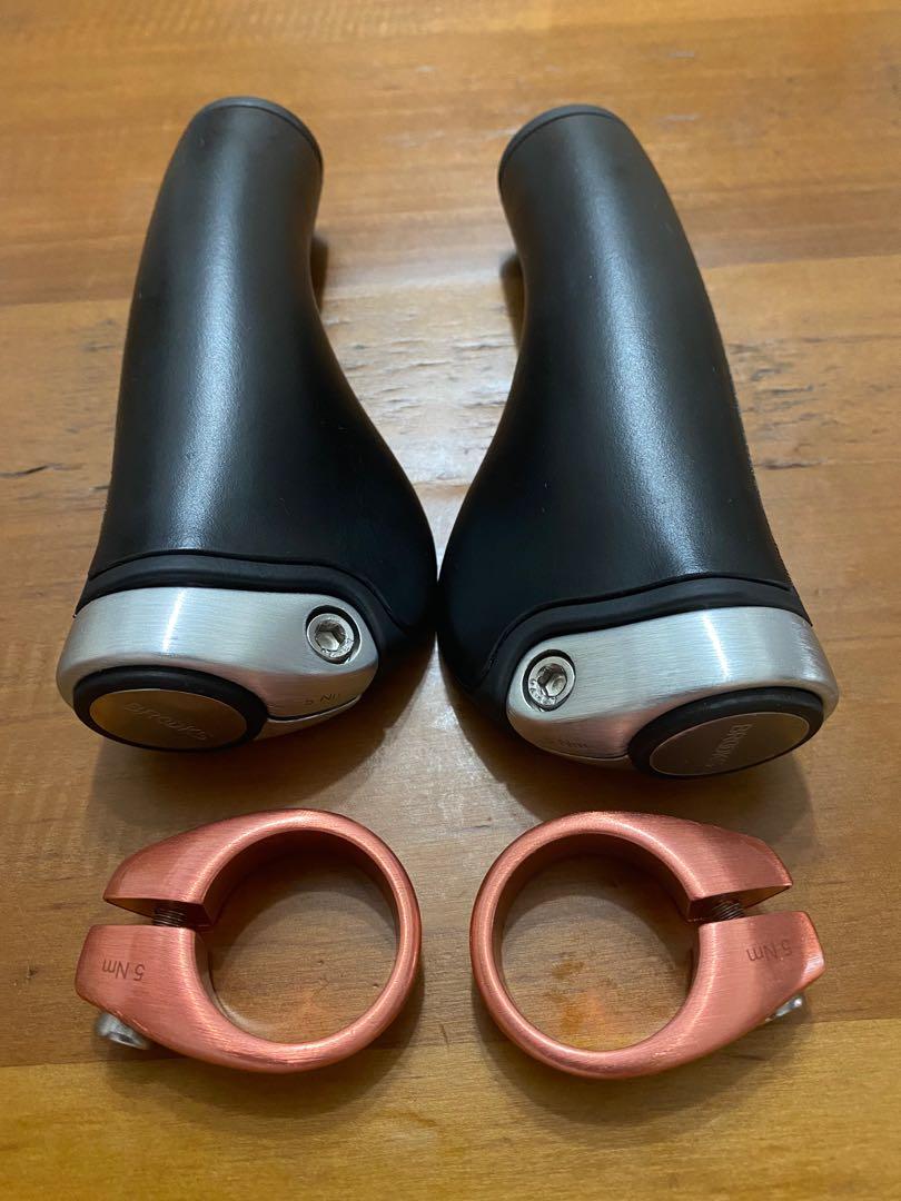 Hoorzitting boom vreemd Brooks ergon gp1 leather grips with extra copper clamps, Sports Equipment,  Bicycles & Parts, Parts & Accessories on Carousell