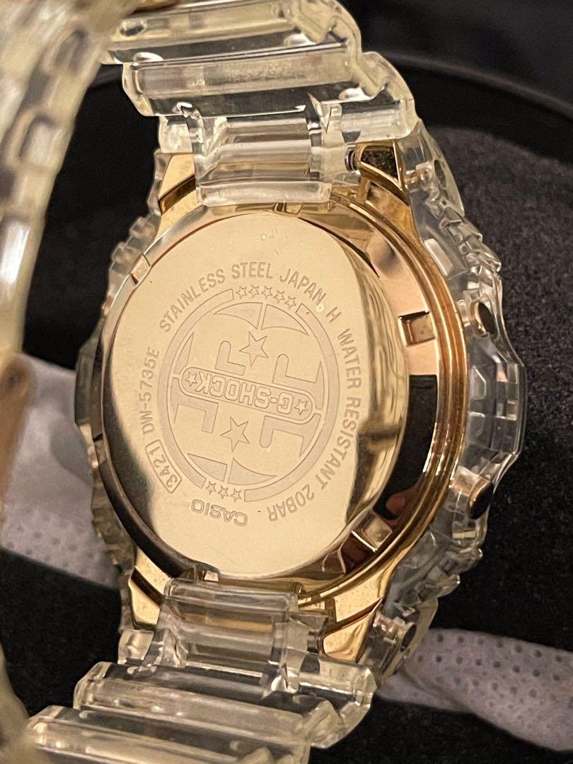 Casio G Shock Glacier Gold DW5735E 7 44mm in Silicone Mobile Phones Gadgets Wearables Smart Watches on Carousell