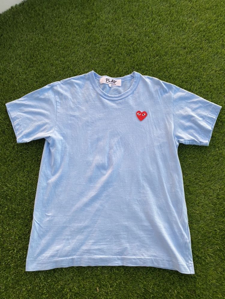 cdg light blue shirt