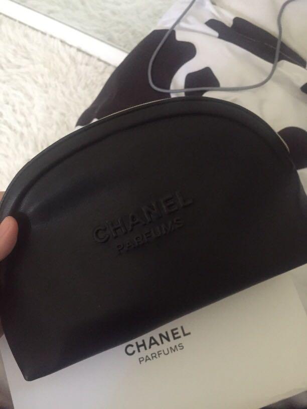chanel parfum makeup bag large capacity, Beauty & Personal Care, Face,  Makeup on Carousell