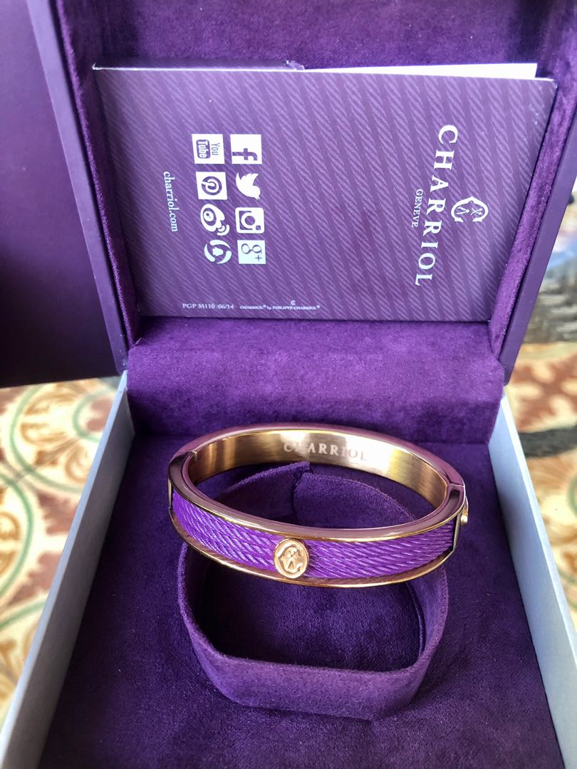 Charriol forever plum bangle 2025