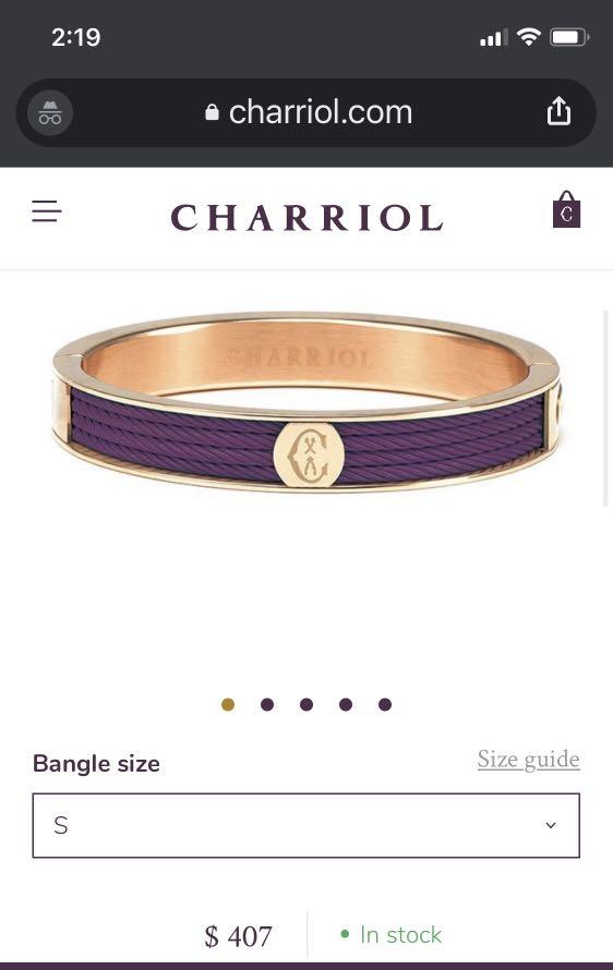 Charriol forever plum bangle on sale
