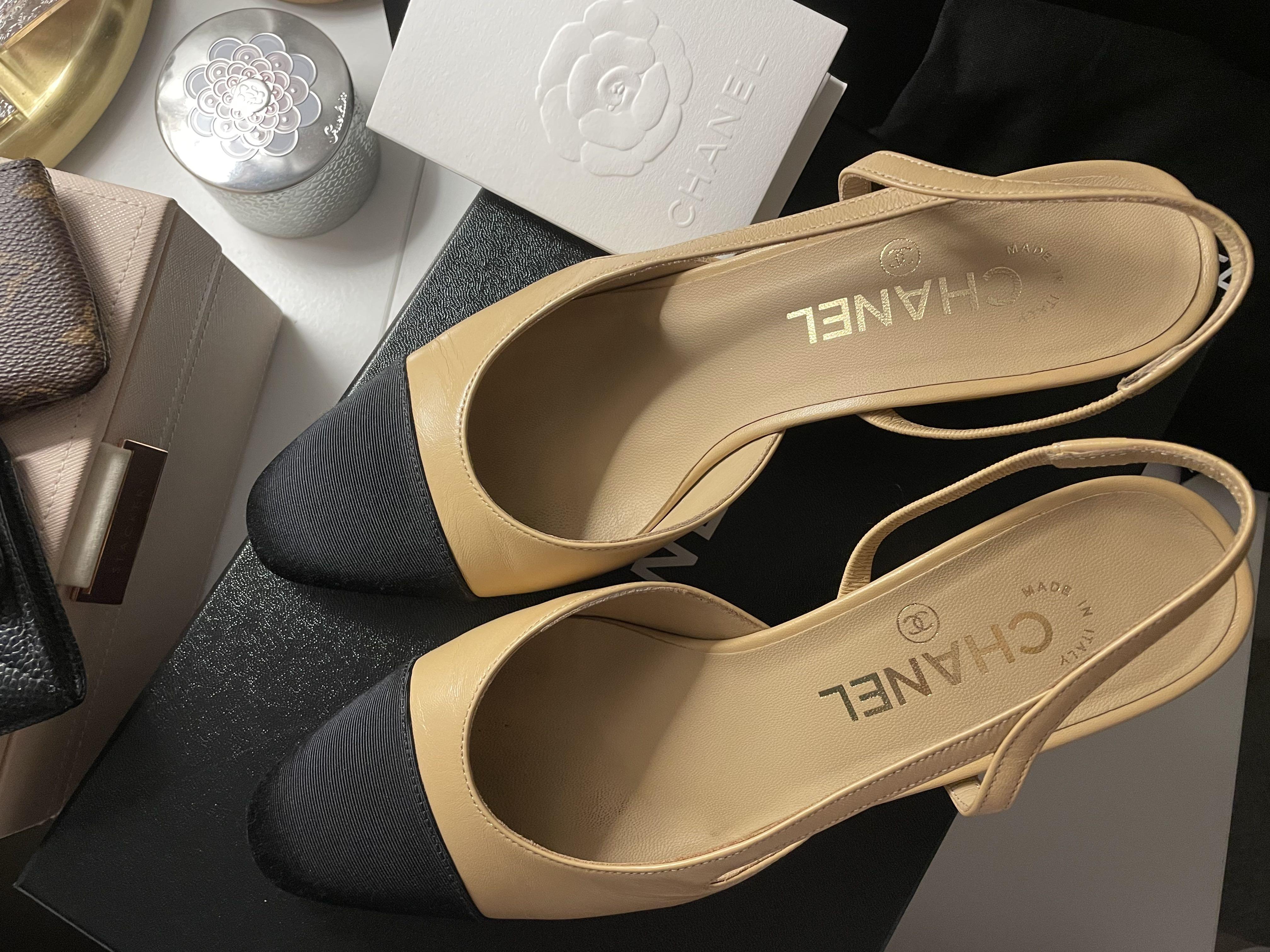 Chanel sling bag discount shoes