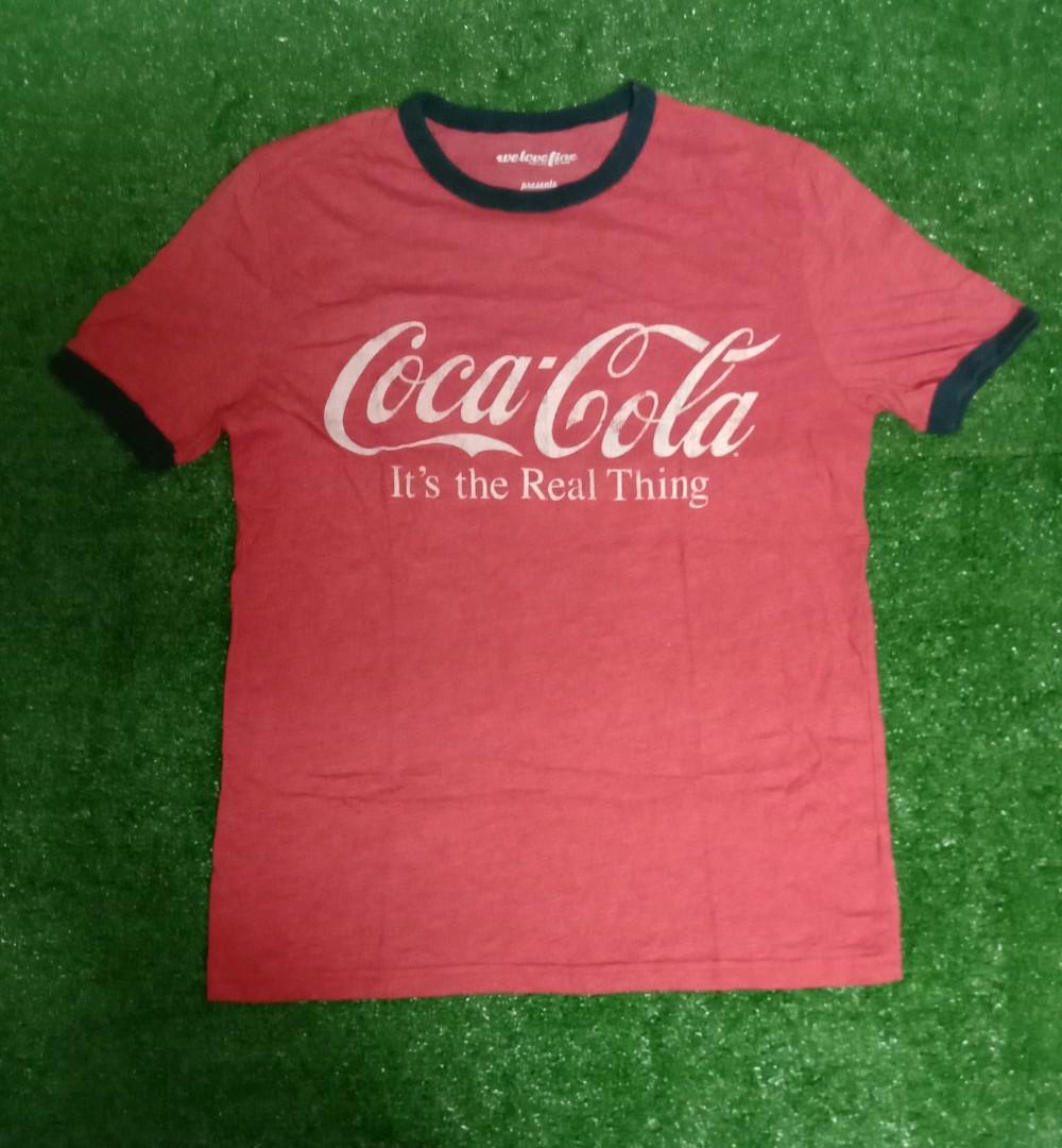 Coca Cola Ringer Tee, Men's Fashion 