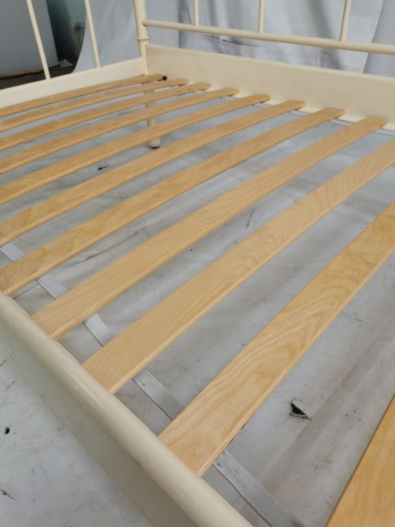 IKEA Slatted Bed Base with Single Bed Metal Frame, Furniture & Home