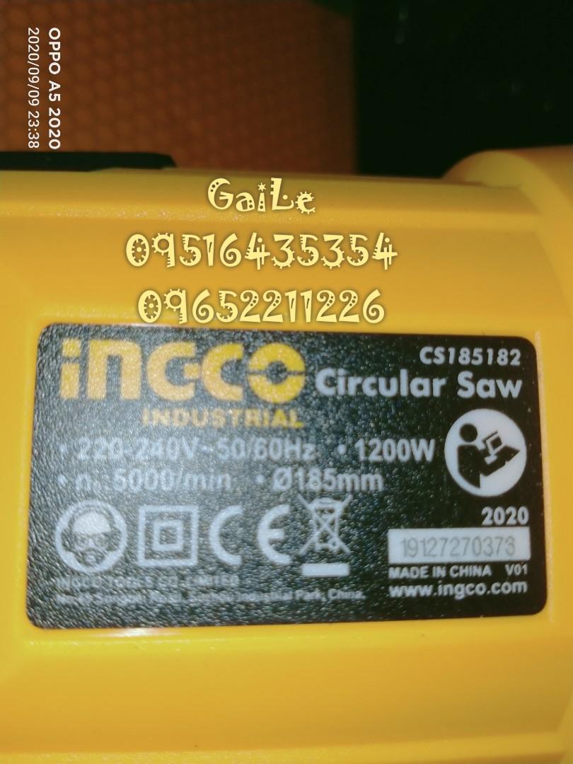 INGCO 1200W, 7" Circular Saw, Commercial & Industrial, Construction