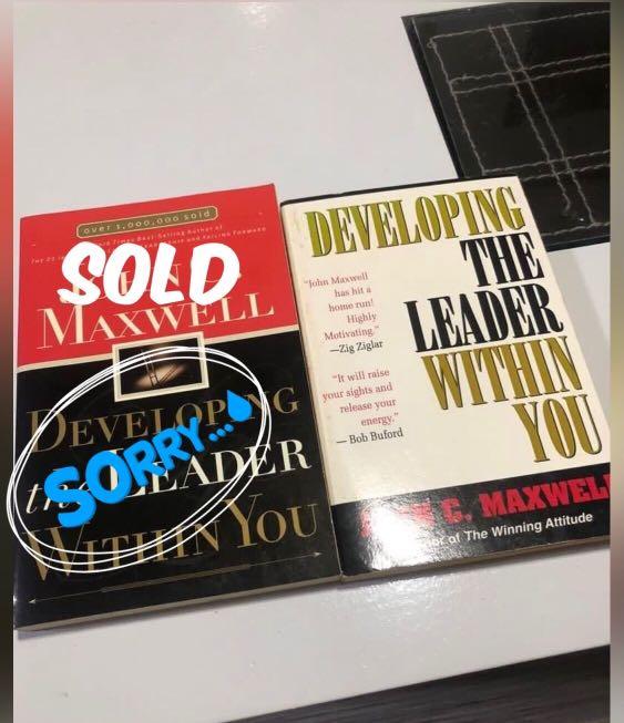 John Maxwell Developing The Leader Within You (Category: Religion Books) located in Manila. Submitted by wena_reyes (Listing ID 1069246495, Image 1). Description: 1 book left.