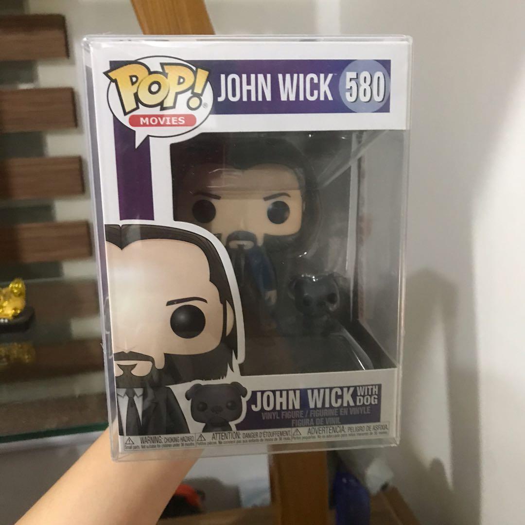 John Wick with dog funko pop, Hobbies 